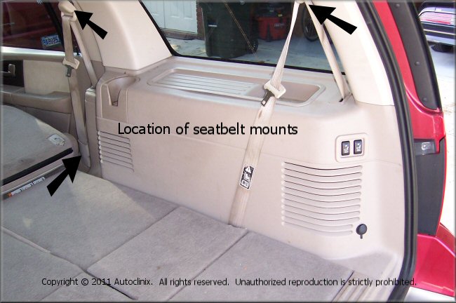 1998 Ford explorer seat belt removal #9